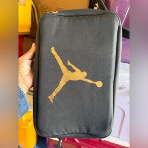 Jordan Men's shoe Bag in Black with Gold Accents